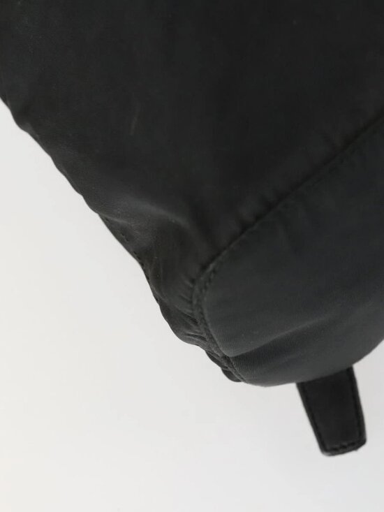 PRADA Backpack Nylon Black Gold Auth ka1273 main image 9
